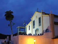 Igreja de São Francisco de Paula, onde encerra a Procissão do Fogaréu